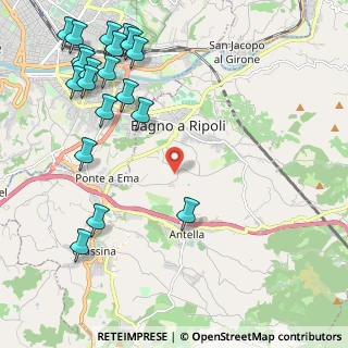 Mappa 50012 Bagno a Ripoli FI, Italia (2.9235)