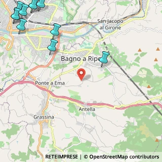 Mappa 50012 Bagno a Ripoli FI, Italia (3.93182)