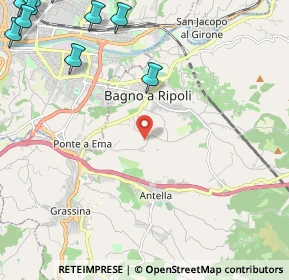 Mappa 50012 Bagno a Ripoli FI, Italia (3.87455)
