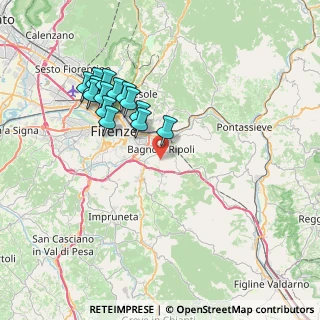 Mappa 50012 Bagno a Ripoli FI, Italia (7.27143)