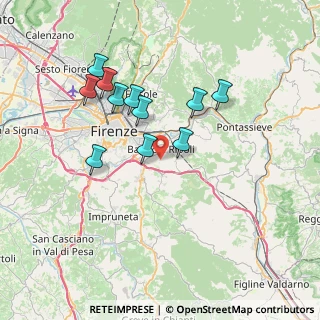 Mappa 50012 Bagno a Ripoli FI, Italia (6.72455)
