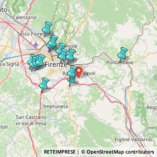 Mappa 50012 Bagno a Ripoli FI, Italia (7.60933)