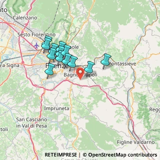 Mappa 50012 Bagno a Ripoli FI, Italia (6.28385)