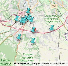 Mappa Via Lucio Lombardo Radice, 00134 Roma RM, Italia (3.43455)