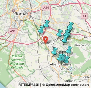 Mappa Via Mario Mameli, 00178 Roma RM, Italia (7.27846)