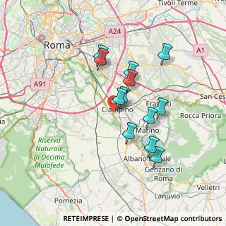 Mappa Via Mario Mameli, 00178 Roma RM, Italia (6.35333)