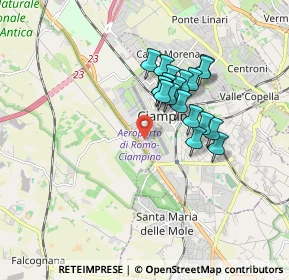 Mappa Via Mario Mameli, 00178 Roma RM, Italia (1.43316)