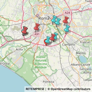 Mappa Viale Leonida Tonelli, 00134 Roma RM, Italia (7.23727)