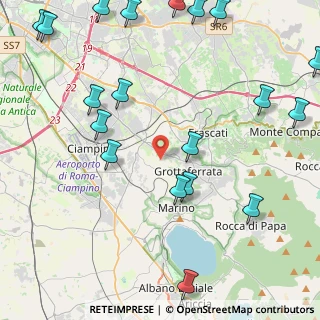 Mappa Via di Valle Marciana, 00046 Grottaferrata RM, Italia (6.32789)