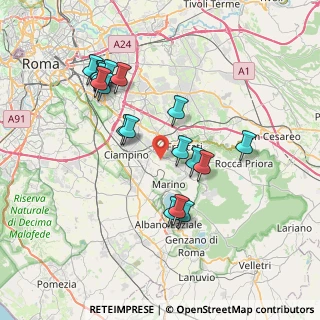 Mappa Via di Valle Marciana, 00046 Grottaferrata RM, Italia (7.77056)
