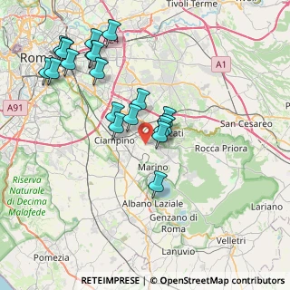 Mappa Via di Valle Marciana, 00046 Grottaferrata RM, Italia (8.752)