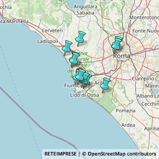 Mappa Staziona Fiumicino Aeroporto, 00054 Fiumicino RM, Italia (9.78273)