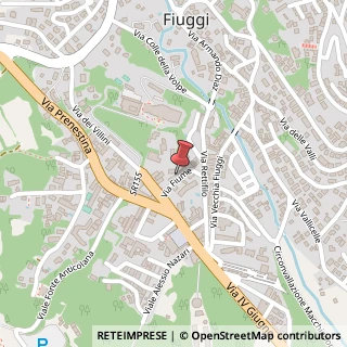 Mappa Via Fiume, 22/2, 03014 Fiuggi, Frosinone (Lazio)