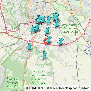 Mappa Via Edoardo Amaldi, 00134 Roma RM, Italia (3.71722)
