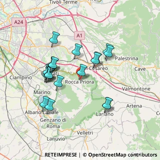 Mappa Via Garibaldi, 00079 Rocca Priora RM, Italia (7.2275)
