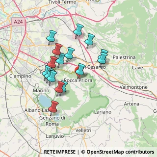 Mappa Via Garibaldi, 00079 Rocca Priora RM, Italia (6.71688)