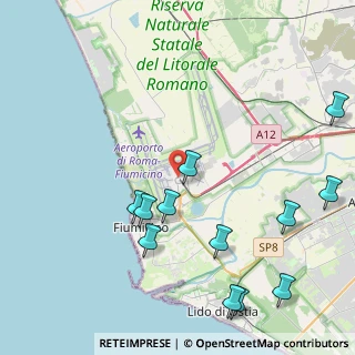 Mappa Stazione di Fiumicino Aeroporto, 00054 Fiumicino RM, Italia (5.4325)
