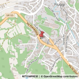 Mappa Via Prenestina, 90, 03014 Fiuggi, Frosinone (Lazio)