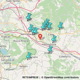 Mappa Via delle Foche, 00030 Labico RM, Italia (6.89846)