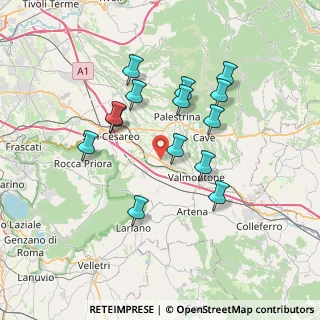 Mappa Via delle Foche, 00030 Labico RM, Italia (6.93357)