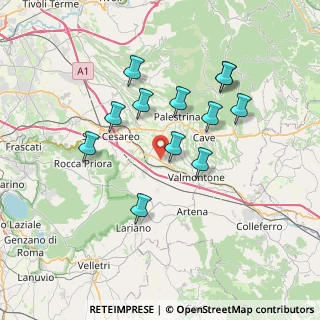 Mappa Via delle Foche, 00030 Labico RM, Italia (7.00833)