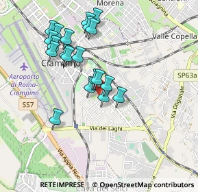 Mappa Via Madrid, 00043 Ciampino RM, Italia (0.9235)