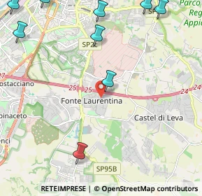 Mappa Via Ugo Cassina, 00134 Roma RM, Italia (3.71786)