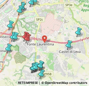 Mappa Via Ugo Cassina, 00134 Roma RM, Italia (3.0145)