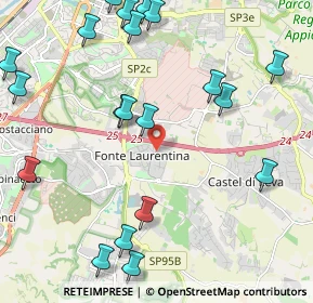 Mappa Via Ugo Cassina, 00134 Roma RM, Italia (2.862)