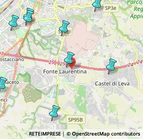 Mappa Via Ugo Cassina, 00134 Roma RM, Italia (3.81889)