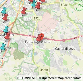 Mappa Via Ugo Cassina, 00134 Roma RM, Italia (3.40667)