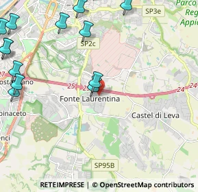 Mappa Via Ugo Cassina, 00134 Roma RM, Italia (3.25143)