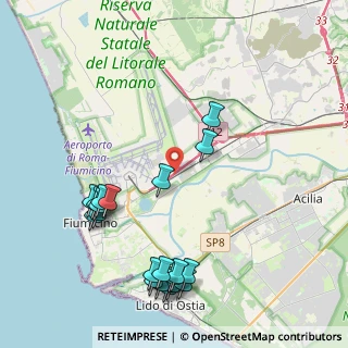 Mappa Via dell' Aeroporto di Fiumicino, 00054 Roma RM, Italia (5.243)