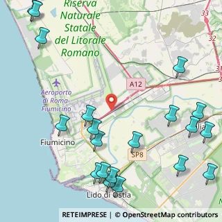 Mappa Via dell' Aeroporto di Fiumicino, 00054 Roma RM, Italia (6.41)