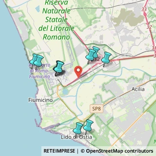 Mappa Via dell' Aeroporto di Fiumicino, 00054 Roma RM, Italia (3.84545)