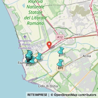 Mappa Via dell' Aeroporto di Fiumicino, 00054 Roma RM, Italia (4.39923)