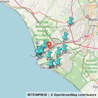 Mappa Via dell' Aeroporto di Fiumicino, 00054 Roma RM, Italia (5.80231)