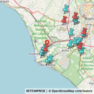 Mappa Via dell' Aeroporto di Fiumicino, 00054 Roma RM, Italia (10.0125)