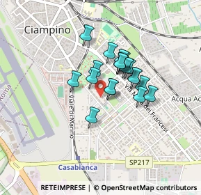 Mappa Via Atene, 00043 Ciampino RM, Italia (0.302)