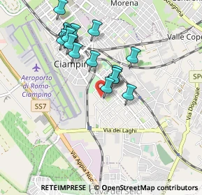 Mappa Via Londra, 00043 Ciampino RM, Italia (0.92444)