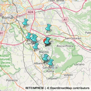 Mappa Via 4 Novembre, 00046 Grottaferrata RM, Italia (5.33917)