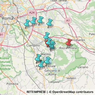 Mappa Via 4 Novembre, 00046 Grottaferrata RM, Italia (6.33)