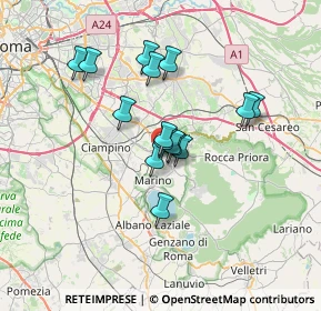 Mappa Via 4 Novembre, 00046 Grottaferrata RM, Italia (5.57867)