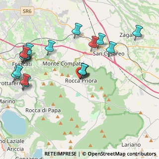 Mappa Via degli Olmi, 00079 Rocca Priora RM, Italia (5.221)