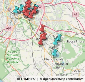 Mappa Via Parigi, 00043 Ciampino RM, Italia (9.4775)