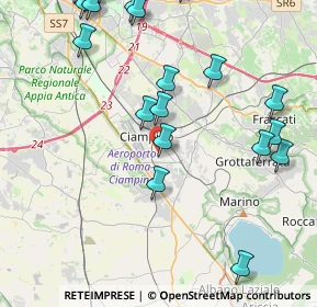 Mappa Via Parigi, 00043 Ciampino RM, Italia (5.6425)