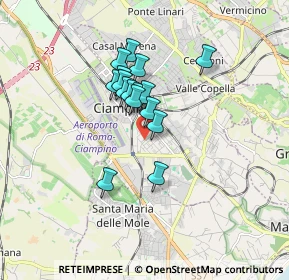 Mappa Via Parigi, 00043 Ciampino RM, Italia (1.30813)