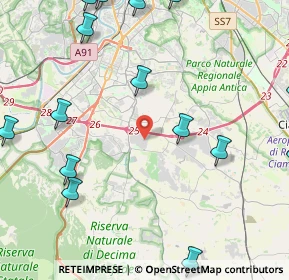 Mappa Viale Ugo Monaco, 00134 Roma RM, Italia (6.9415)