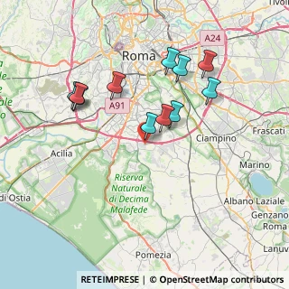 Mappa Viale Ugo Monaco, 00134 Roma RM, Italia (7.38727)