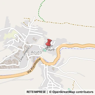 Mappa Via roma 6, 03010 Acuto, Frosinone (Lazio)
